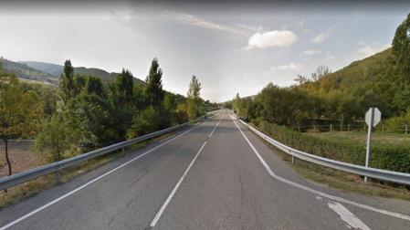 Kilómero 9 de la NA-135, a la altura de Zabaldika