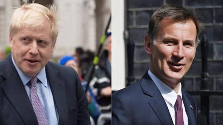 Boris Johnson y Jeremy Hunt se disputarán el cargo de primer ministro británico