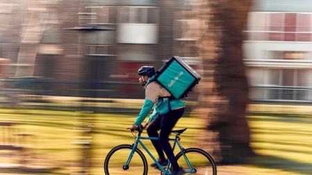 Imagen de un 'rider' de Deliveroo.