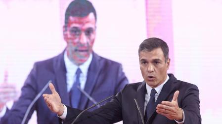 Pedro Sánchez, en la presentación de la propuesta abierta de 'Programa común progresista'.