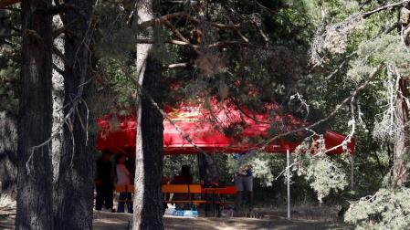 El operativo de búsqueda de Blanca Fernández Ochoa, en la zona de La Peñota de la sierra madrileña.