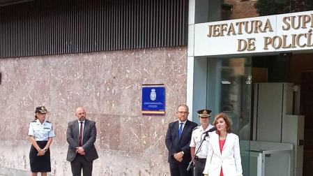 Homenaje en Pamplona a los agentes de Policía Nacional fallecidos en acto de servicio