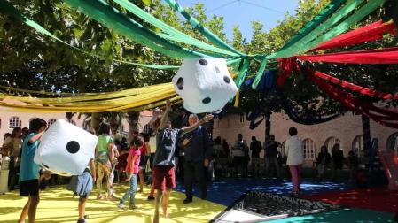 El arte transforma los patios de Tudela