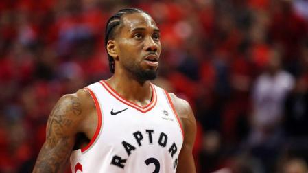 El jugador de la NBA Kawhi Leonard.