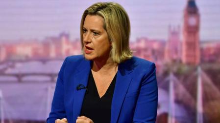 La exministra de Trabajo de Reino Unido, Amber Rudd.