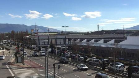 Unas obras de asfaltado en la A-15 provocan retenciones en Pamplona