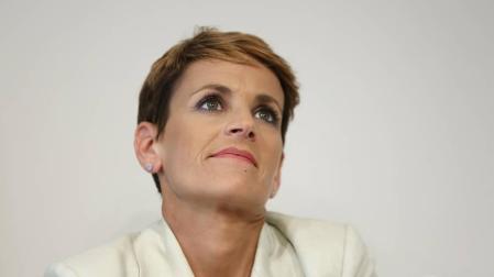 María Chivite: "Tengo 13 consejerías, sí, y Miguel Sanz tuvo 12"