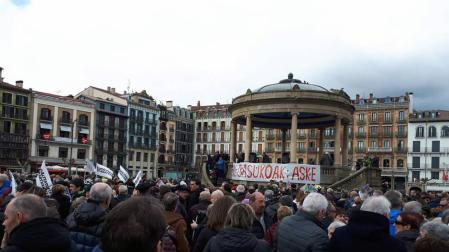 Familiares de los acusados por la agresión de Alsasua piden en Pamplona "justicia"
