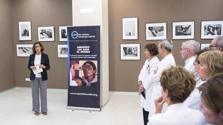El CHN acoge una exposición fotográfica de la Fundación Ojos del Mundo