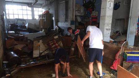 Fotos de las inundaciones en Olite y Tafalla