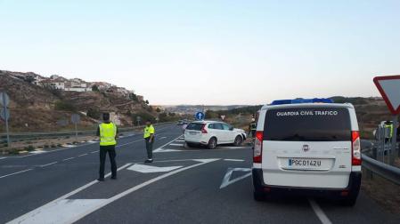 Dos heridos en un choque entre dos turismos en las proximidades de Cárcar