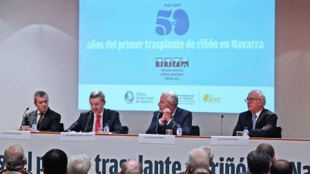 Acto conmemorativo de los 50 años del primer trasplante renal en Navarra