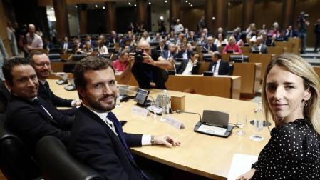 Pablo Casado, y la actual portavoz del PP en el Congreso, Cayetana Álvarez de Toledo.