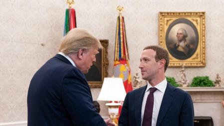 Trump y Mark Zuckerberg mantienen una reunión "buena y constructiva"