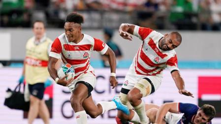 Japón inaugura su Mundial de Rugby con remontada y victoria frente a Rusia