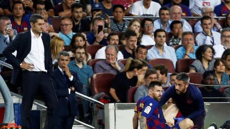 El FC Barcelona gana pero pierde a Messi