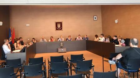 Una sesión anterior del pleno de Berriozar.