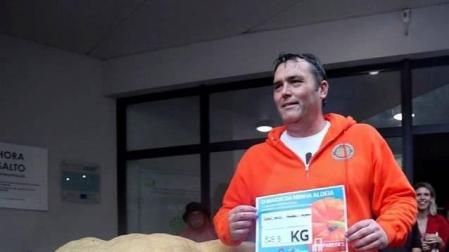 Rubén Mendi, el navarro "enamorado" de las calabazas con las que bate récords