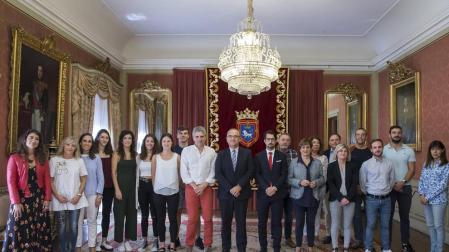 Pamplona reconoce a los medallistas navarros en el Campeonato de Atletismo