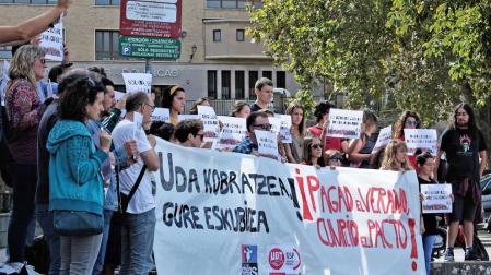 Educación se compromete a pagar el verano a los interinos en noviembre