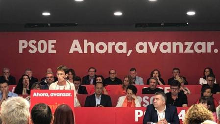 María Chivite interviene ante el Comité Federal del PSOE.