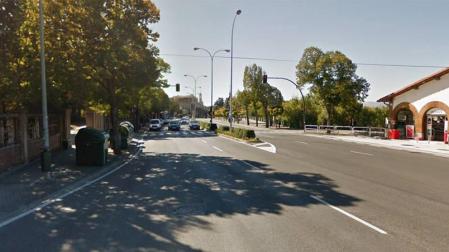 Herido leve tras ser atropellado en un paso de peatones en Pamplona
