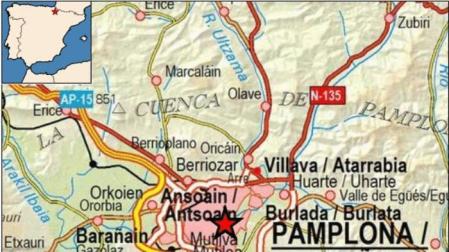 Tres terremotos registrados en la Comarca de Pamplona en las últimas horas