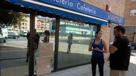 Denuncian un robo de madrugada en una cafetería de Berriozar