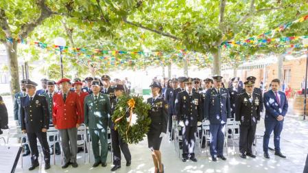 Homenajes y una condecoración en la fiesta de la Policía Nacional en Tudela