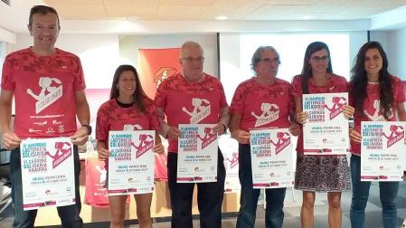 Presentación de la VI Carrera solidaria Navarra por Anfas, que se celebrará el 6 de octubre en Pamplona.
