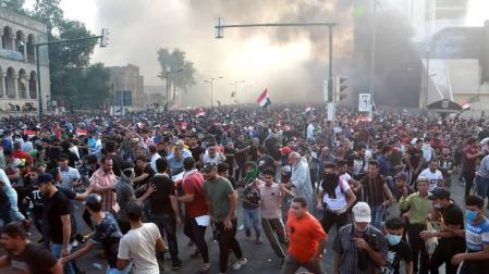 Al menos 73 muertos y casi 4.000 heridos en cuatro días de protestas en Irak