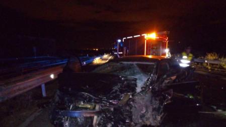 Un fallecido en una colisión lateral entre dos vehículos en la Cendea de Cizur (A-12)