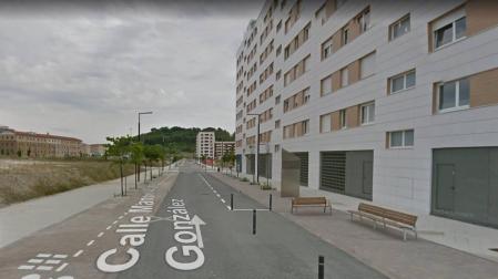 Calle Manuel López González, en el barrio de Lezkairu.