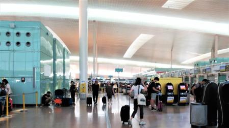 El aeropuerto de Barcelona.