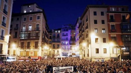 Una manifestación rechaza en Pamplona la sentencia del 'caso Alsasua'