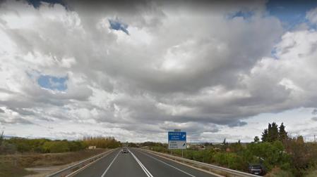 Imagen de un tramo de la carretera N-232, a la altura de Alfaro.