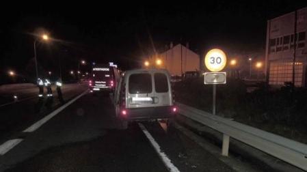 Un vecino de Tafalla, herido grave en un accidente en la N-121 a su paso por Beriáin
