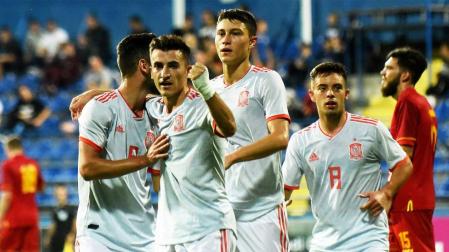 Aitor Buñuel marca con la selección española sub 21
