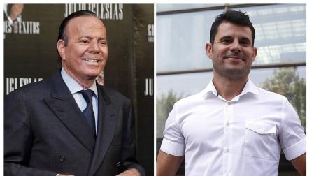Combo de fotografías de Julio Iglesias y Javier Santos.