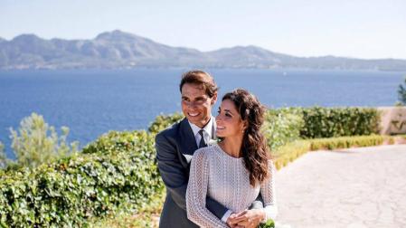 Nadal distribuye las primeras fotos de su boda con Mery Perelló