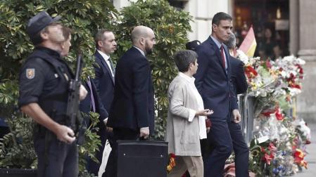 Sánchez elogia a la Policía y llama a la moderación para asegurar la convivencia