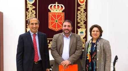 El presidente del Parlamento recibe al rector de la Universidad de Navarra