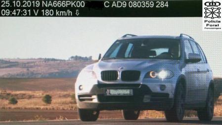 Imputado un joven de Tierra Estella por circular a 180 km/h en una vía limitada a 90