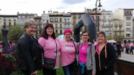 De izquierda a derecha, Jeru Juanena, Anabel Martínez, Paloma Juanena, Inma Olite y Yolanda Juanena.