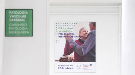 Cartel del Día Mundial del Ictus en Navarra.