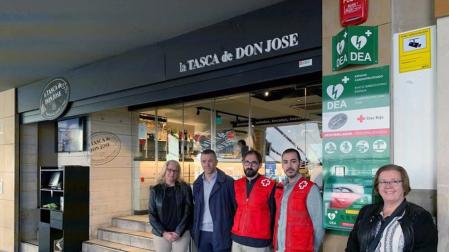 Un desfibrilador disponible las 24 horas en la Plaza del Castillo de Pamplona