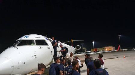 El viaje de vuelta de Osasuna acaba en odisea