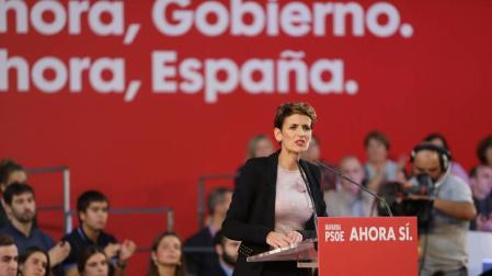 Chivite acusa a Casado y Rivera de jugar con Navarra en su política nacional