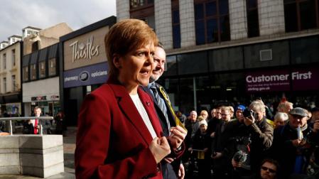 La ministra principal de Escocia, Nicola Sturgeon.