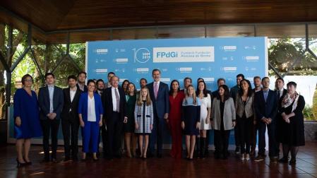 Los Reyes, acompañados por sus hijas, presiden este lunes la décima edición de los Premios Princesa de Girona 2019, en medio de las protestas y movilizaciones independentistas por la sentencia del 'procès'.